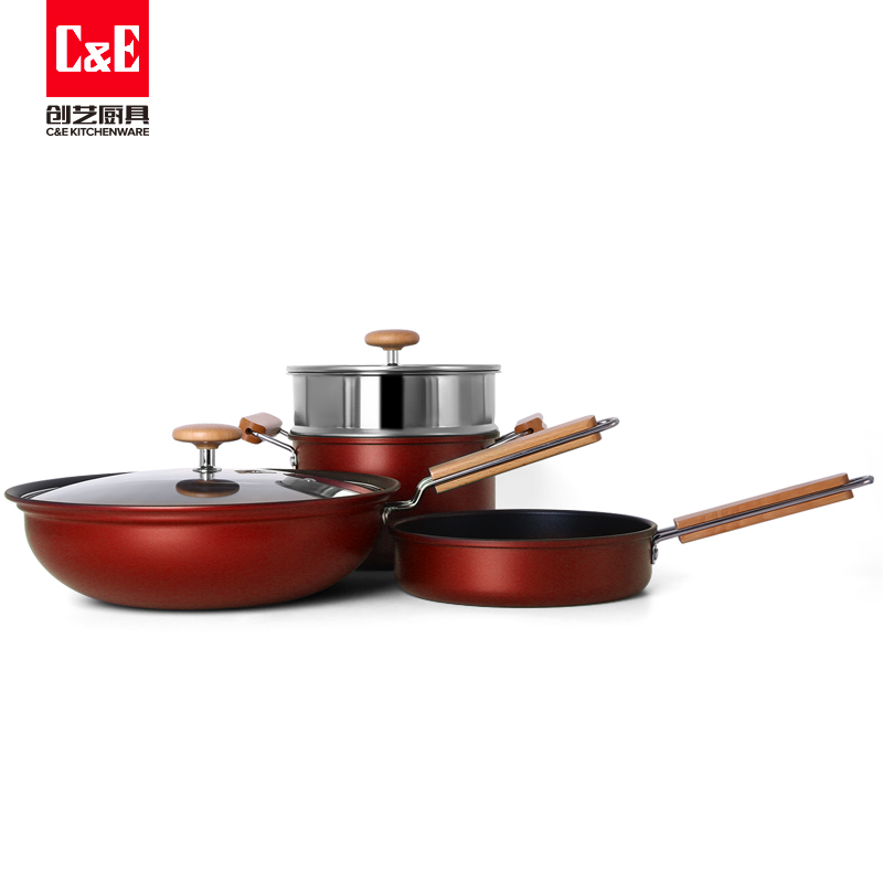 C&E創(chuàng)藝廚具 輕便式鍋具六件套