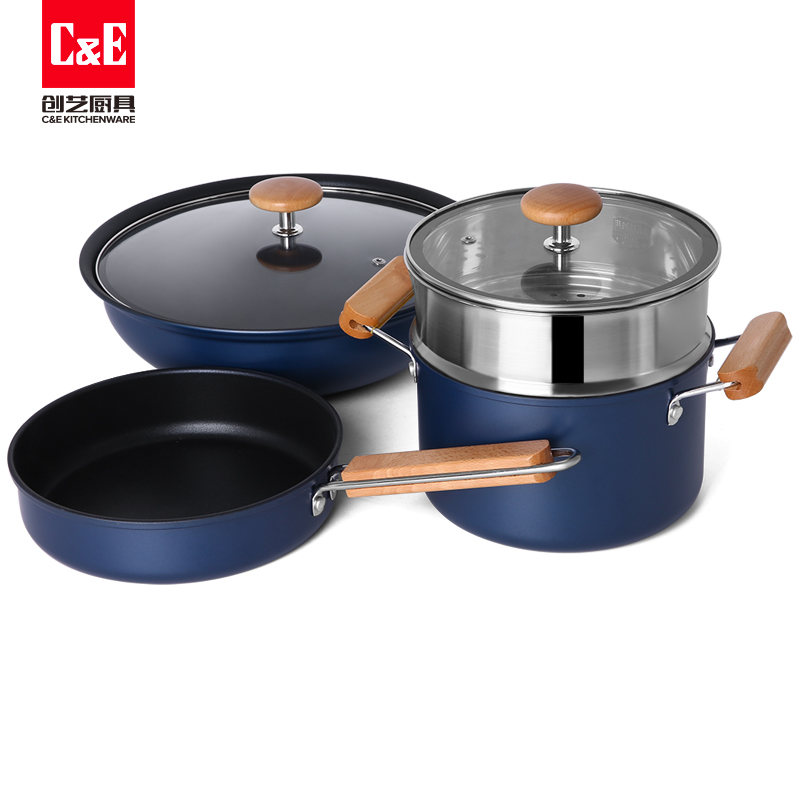 C&E創(chuàng)藝廚具 輕便式鍋具六件套