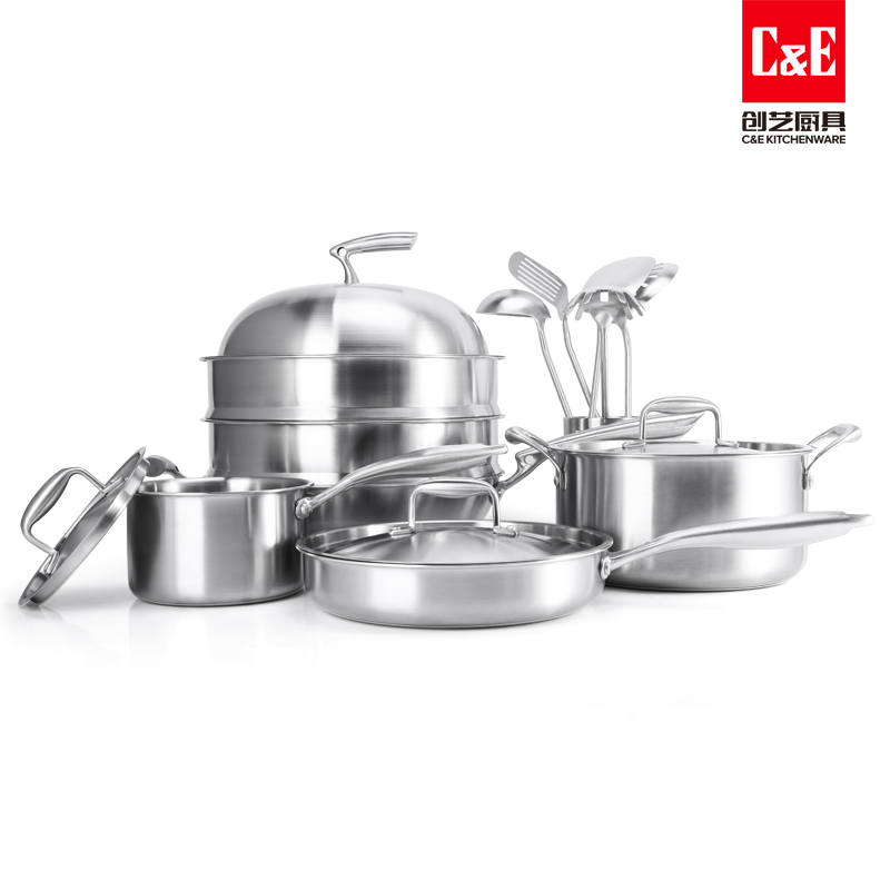 C&E創(chuàng)藝廚具 15件套全鋼套裝