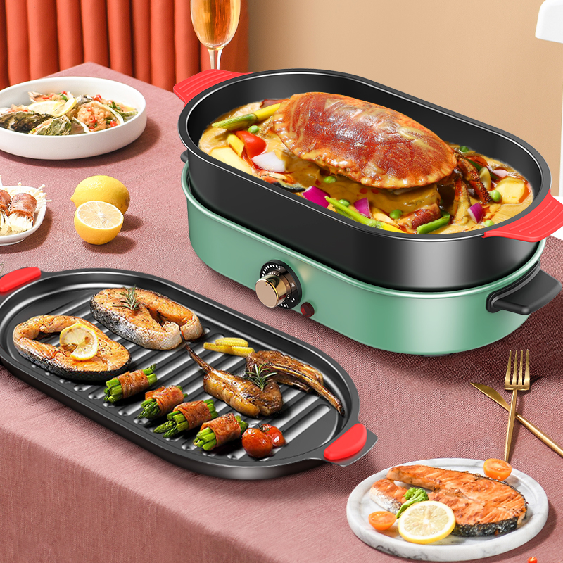 C&E創(chuàng)藝廚具小家電309A1多功能鍋料理煎烤鍋